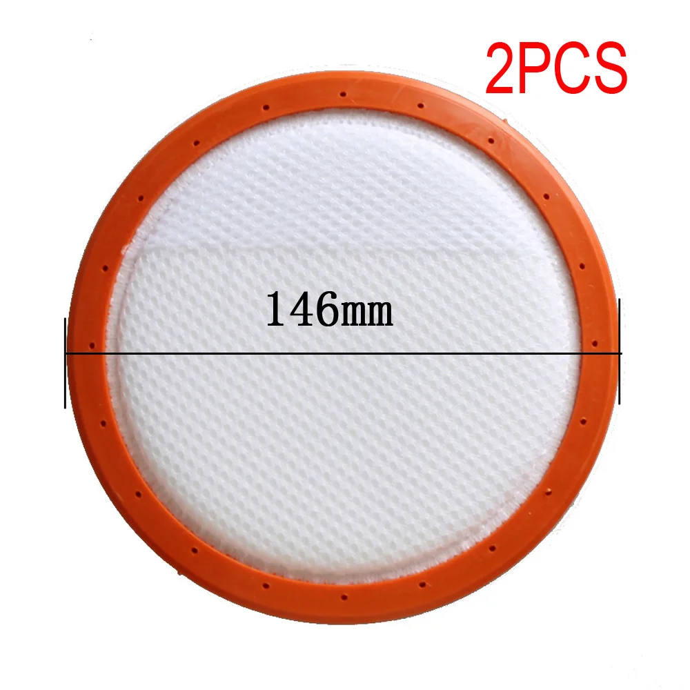 2Pcs 146mm Washable Vacuum cleaner Filter round HV filter cotton filter elements HEPA For midea C3-L148B C3-L143B VC14A1-VC