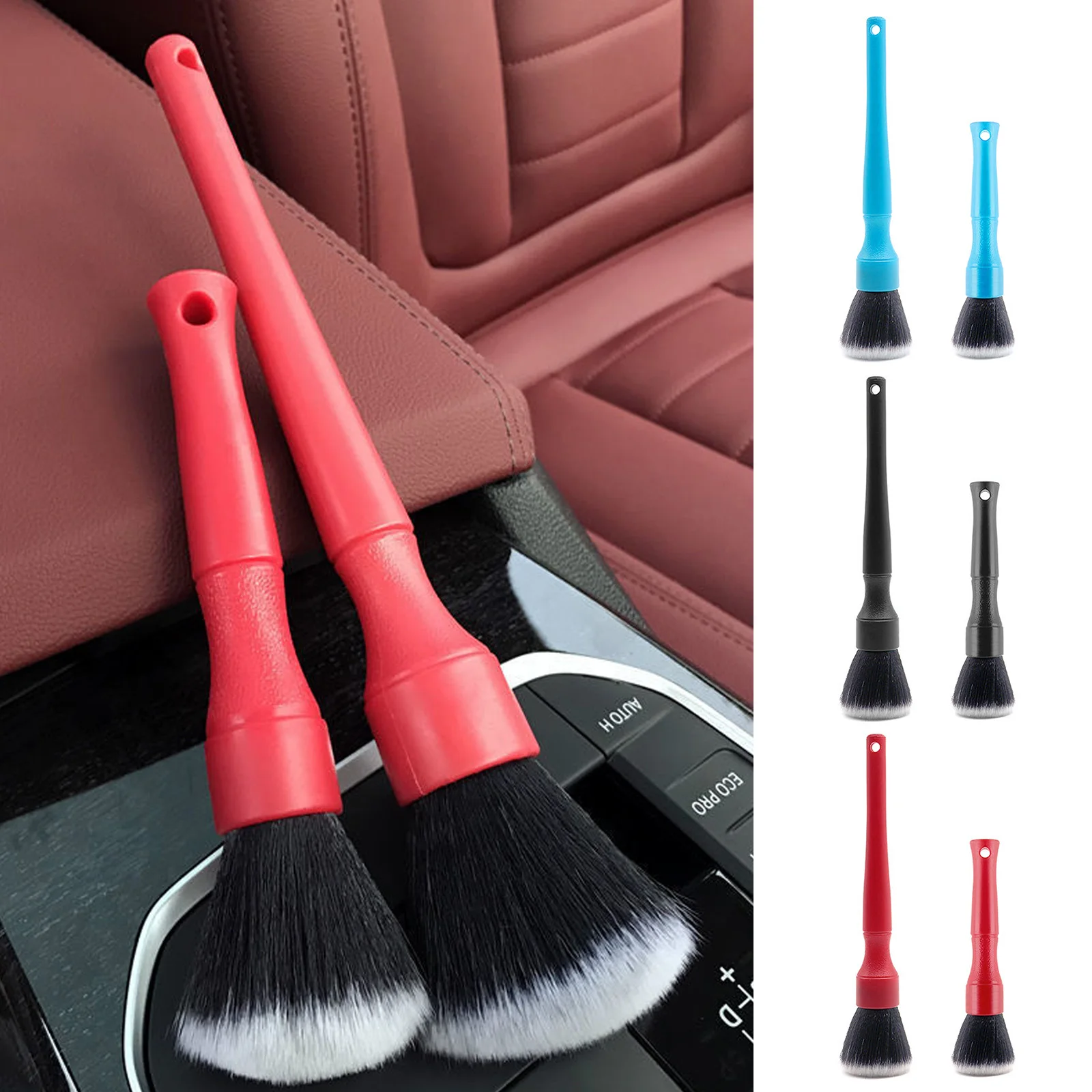 

Car Air Conditioner Vent Brush Microfibre Grille Cleaner Detailing Kit Blinds Duster Scrub Vehicle Styling Auto Wash Accessories