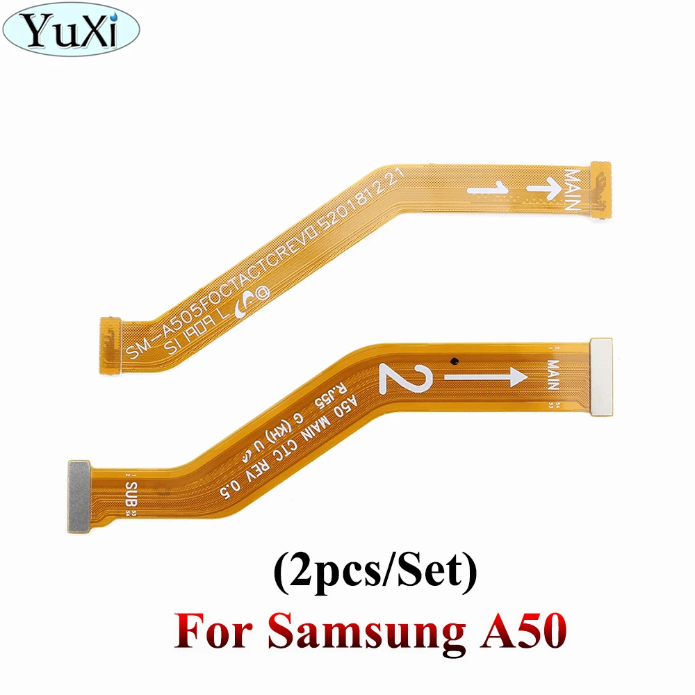 YuXi LCD Display Flex Cable Ribbon For Samsung Galaxy A50 A505F SM-A505 Motherboard Mainboard Connector Plug Flex Cable