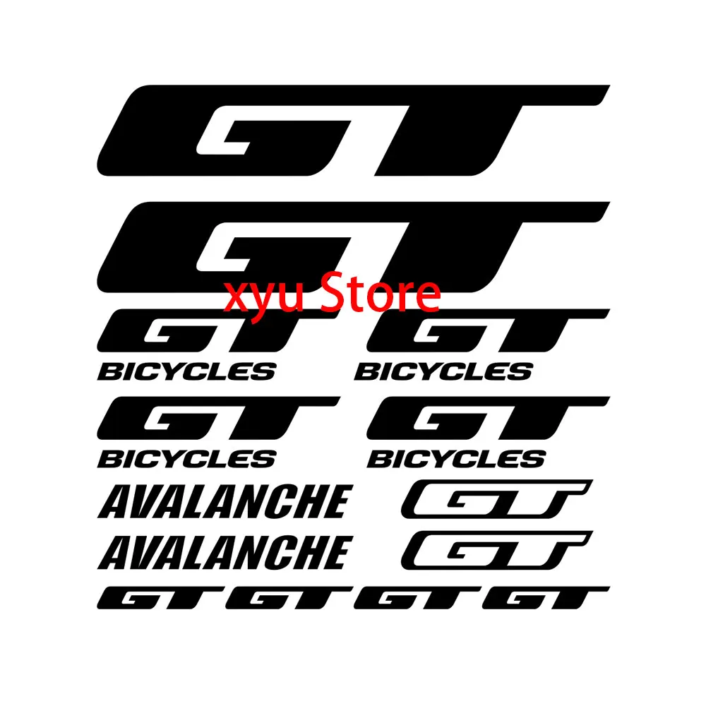 for GT Die-Cut Decals Stickers Bicycle Graphics Set Autocollant Aufkleber Adesivi