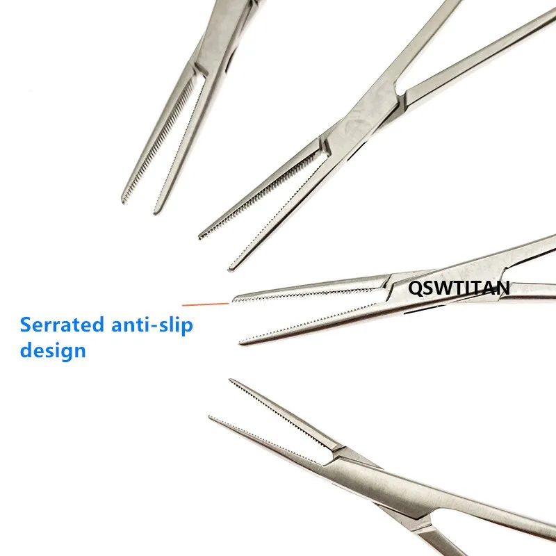 Stainless steel Hemostatic forceps Surgical Instrument hemostat  Veterinary Surgical Instruments