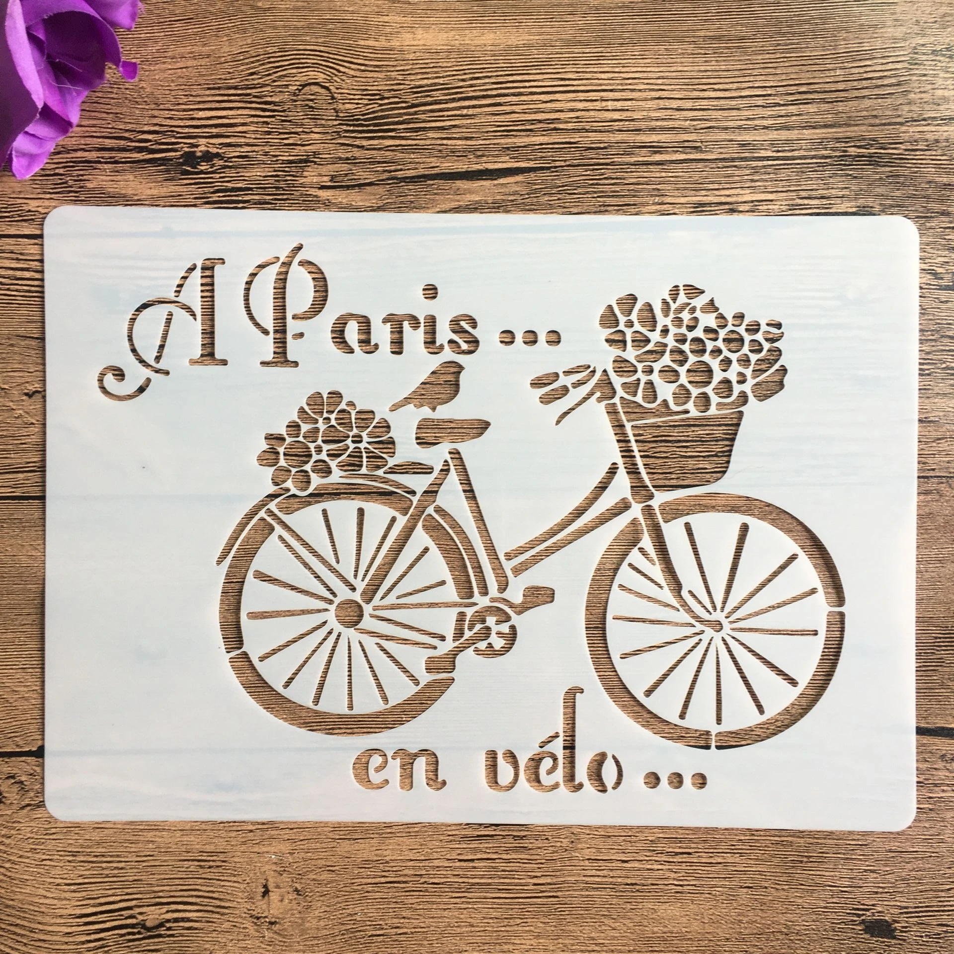 A4 29 * 21cm bicycle Mandala DIY Stencils Wall Painting Scrapbook Coloring Embossing Album Decorative Paper Card Template