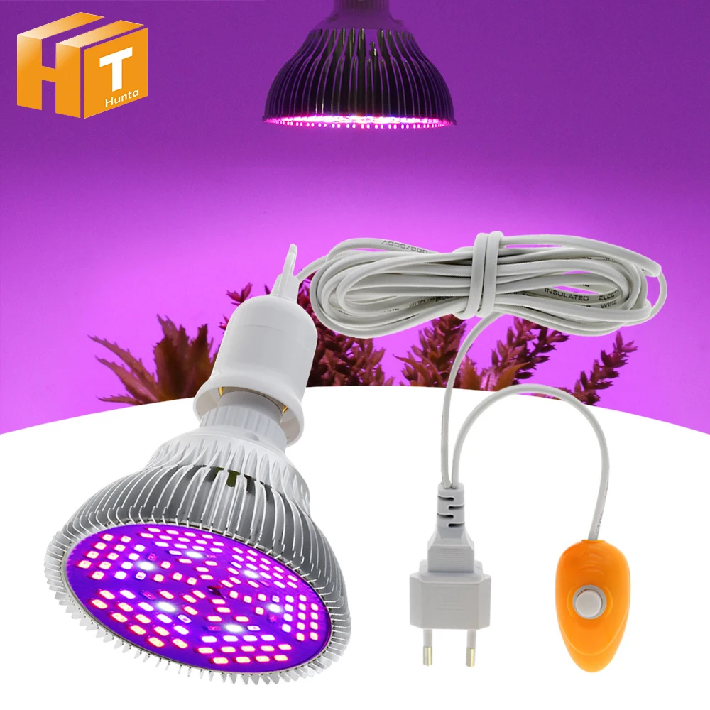 E27 LED coltiva la luce spettro completo per lampada a fioritura vegetale lampadine per piante E27 per coltura idroponica LED coltiva la luce per piante da interno