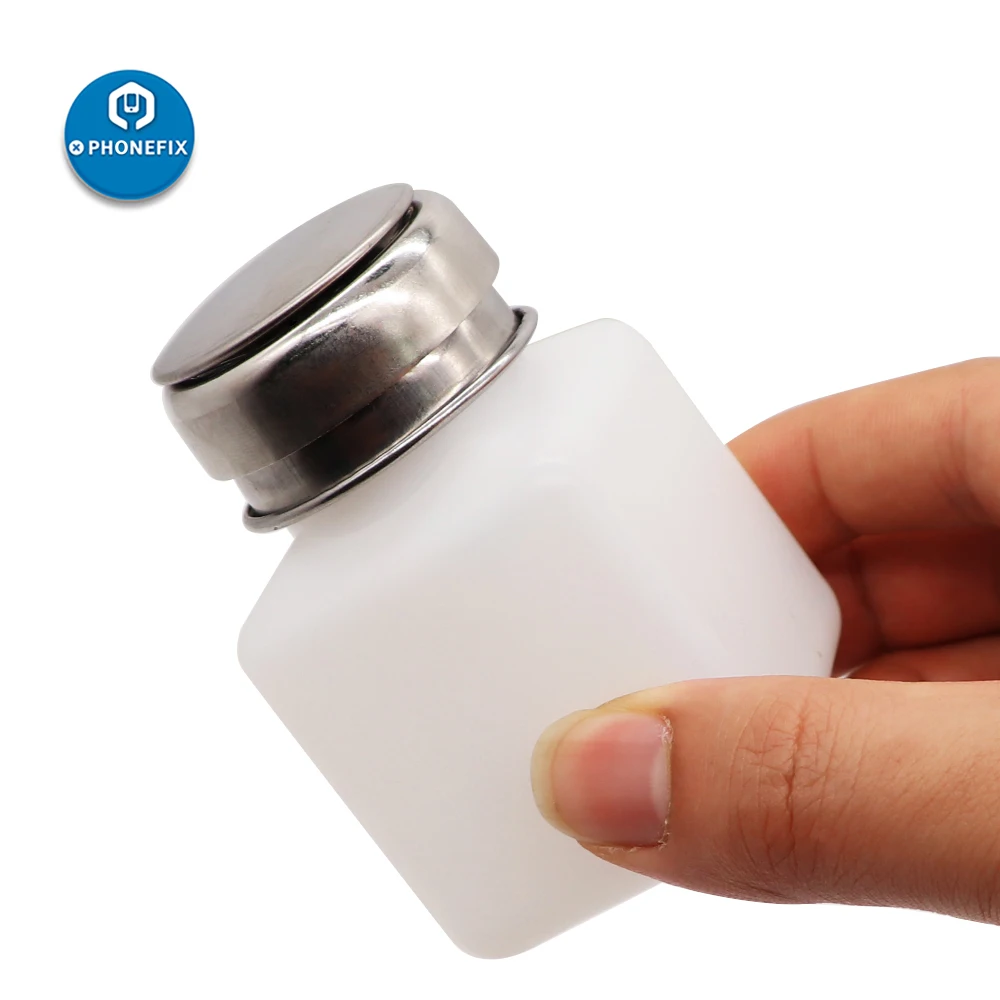100Ml/200Ml/250Mlพลาสติกแอลกอฮอล์ขวดAnti-Staticคอนเทนเนอร์เติมAirปั๊มสำหรับเมนบอร์ดโทรศัพท์มือถือทำความสะอาด