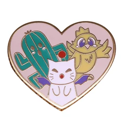 Cactuar Moogle brooch Kawaii theme flair decor