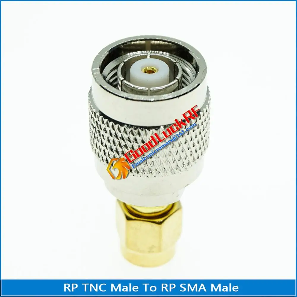 1X шт RF разъем RP TNC RPTNC штекер к RP SMA RPSMA штекер RPTNC - RPSMA латунные прямые RF адаптеры