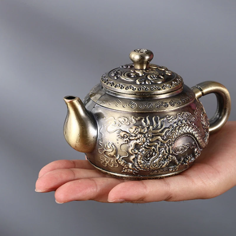 6-piece high-end tea set Turkish teapot Arabic tea set Antique bronze tea set Simple household Kung Fu tea set Chinese gift box