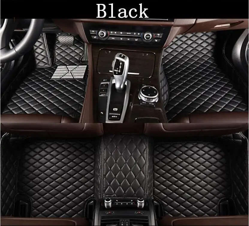 Car 3D Luxury Leather Car Floor Mats For Toyota Yaris sedan 2014 2015 2016 2017 2018  EMS Free shipping