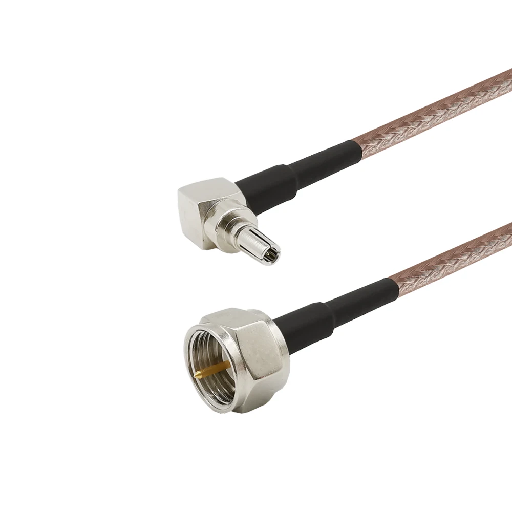 CRC9 Male Right Angle to F Male Plug with RG-316 RF Coaxial Pigtail Jumper Cable For HuaWei USB Cards