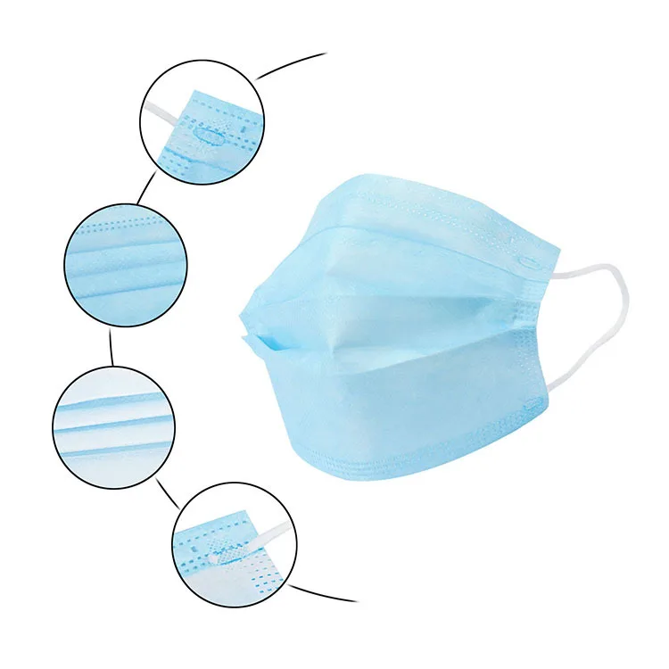 20/50/100pcs Face Mouth Anti Virus Mask Disposable Protect 3 Layers Filter Dustproof Earloop Non Woven Mouth Masks