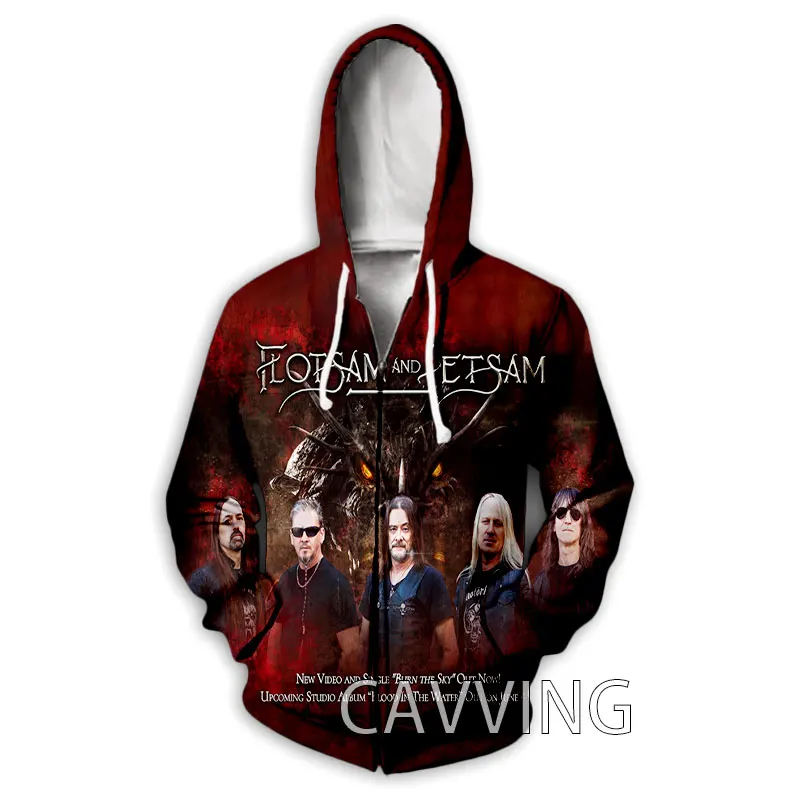 

CAVVING 3D Print Flotsam and Jetsam Zipper Hoodies Zip Up Hooded Sweatshirt Harajuku Hoodie Hip Hop Sweatshirt for Men/women