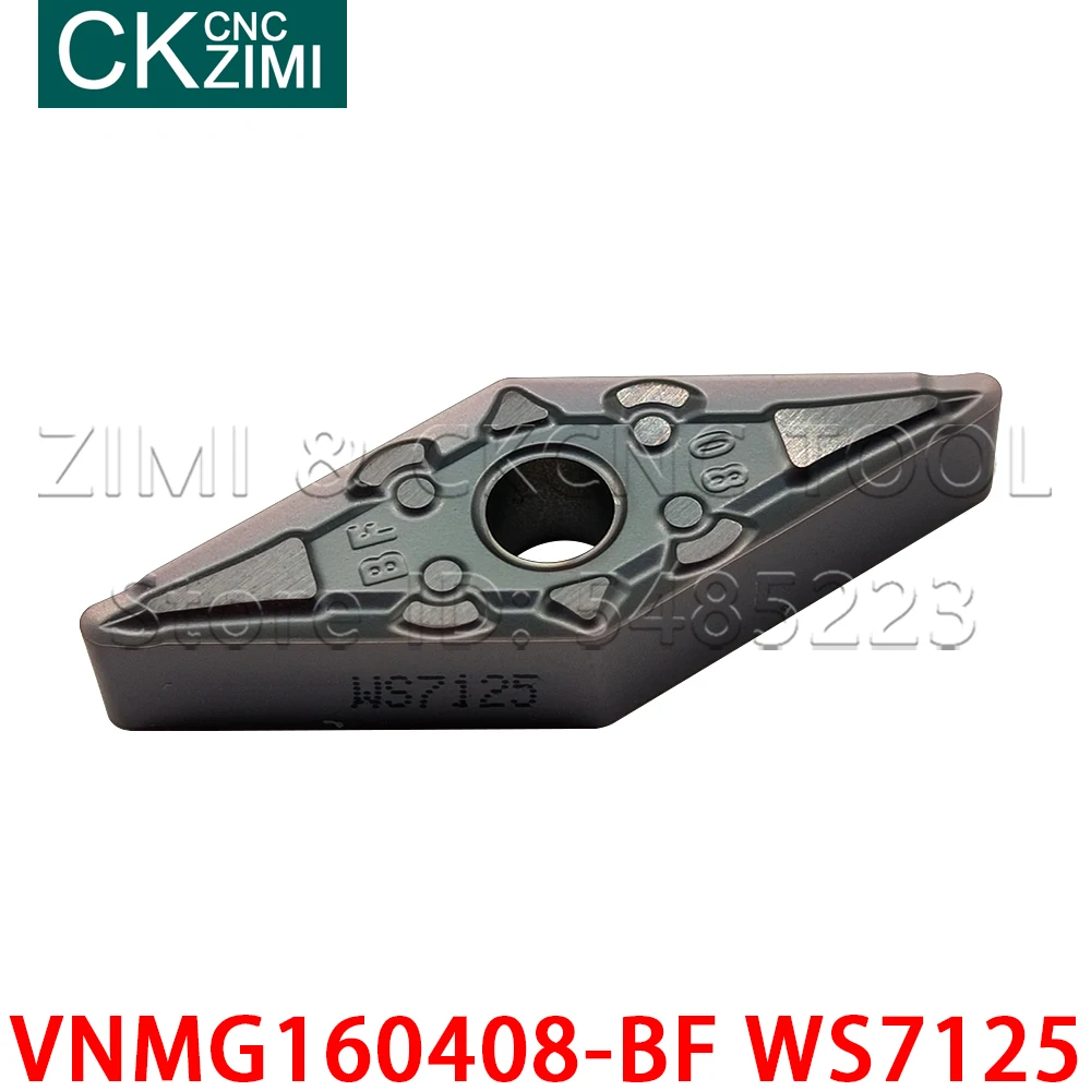 VNMG160404-BF WS7125 VNMG160408-BF WS7125 твердосплавные режущие пластины для токарного станка с ЧПУ высокое качество VNMG для нержавеющей стали