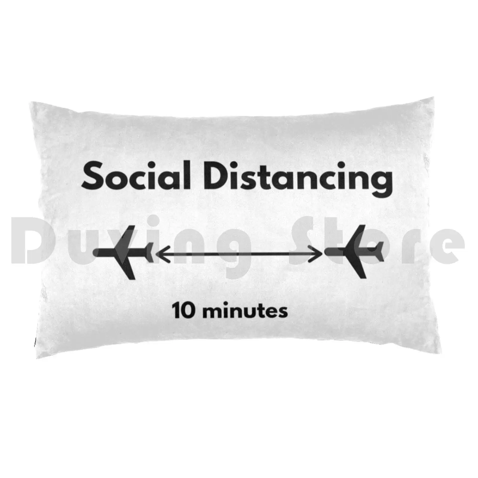 My Kind Of Social Distancing-Airplanes Flying Pillow case 339 Aviation Airplane Airplane Plane