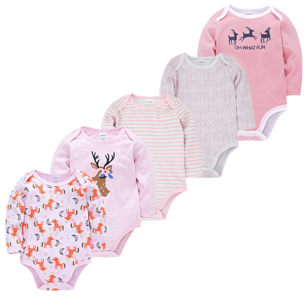 HHoneyzone 5pcs/Set Hot Sale Newborn Baby Girl Clothes Barboteuse Bebe Garcon Summer Pyjama Bebe Noworodek 0-12 Month 100% Cotto