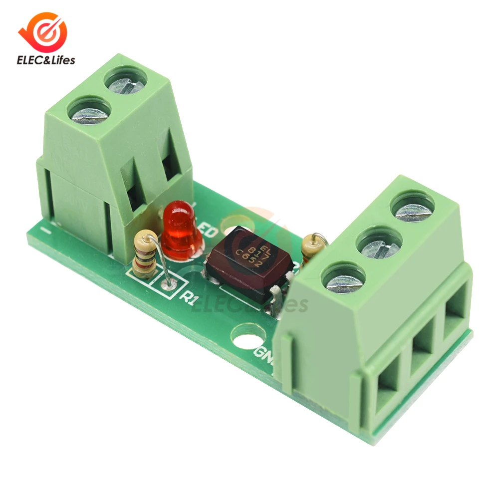 Optocoupler Isolation Module Isolated Board PC817 EL817 12V / 220V 1 Channel No Din Rail Holder PLC Processors module