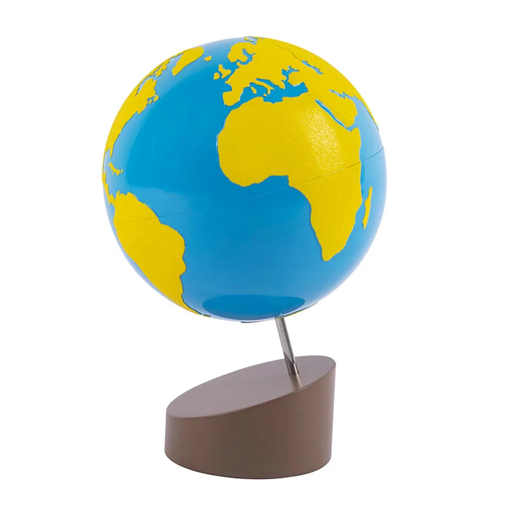 

Montessori Globe - World Parts Science and Cultural Geography Materials Sandpaper Globe Early Education Teaching aids Toys