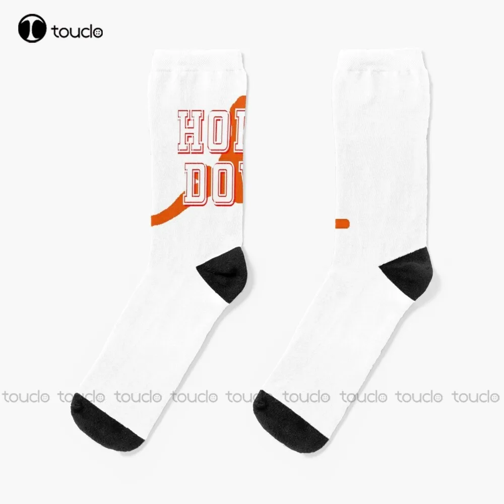 

New Horns Down Socks White Men'S Socks Personalized Custom Unisex Adult Socks Teen Socks Halloween Christmas Gift