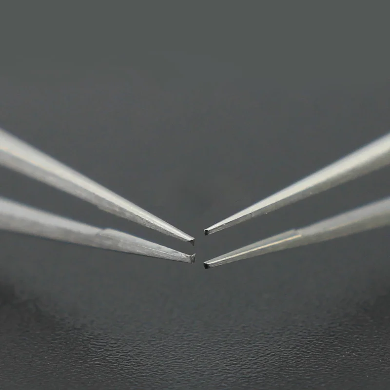 Stainless Steel Ophthalmic Microsurgery Tweezers with Teeth Platform for Fat Grafting Double Eyelid Plastic Surgery Instrument
