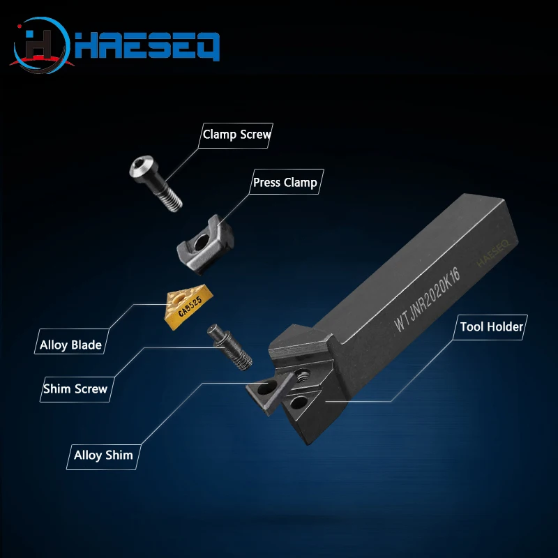โลหะเครื่องกลึงโลหะเครื่องกลึงโลหะเครื่องมือ Holder 93 ° WTJNR1616H16 WTJNR2020K16 WTJNR2525M16 WTJNR3232P16เครื่องกลึงโลหะบาร์สำหรับเครื่องจักรกลโลหะ