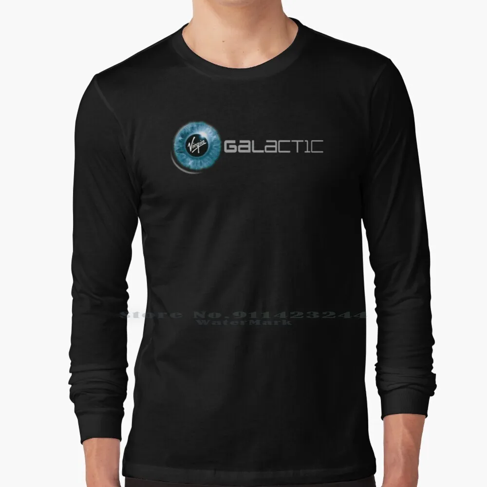 Virgin Galactic Logo 100% Cotton Long Sleeve T Shirt Virgin Galactic Spaceship Astronaut Richard Branson Virgin Group Galaxy