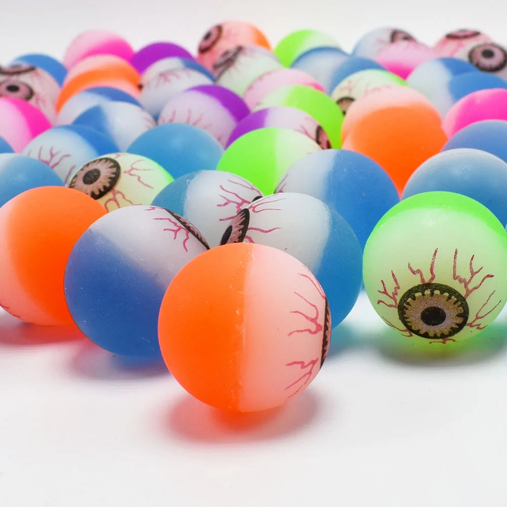 5/10PCS Multicolor Eyeball Bouncy Ball Funny Toy Ball Floating Bouncy Ball Children Elastic Elastic Rubber Ball Elastic Toy