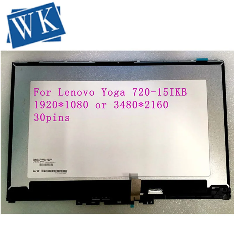 

15.6" for lenovo yoga 720-15 FHD UHD monitor touch digitizer panel +frame bezel +led lcd screen B cover assembly display