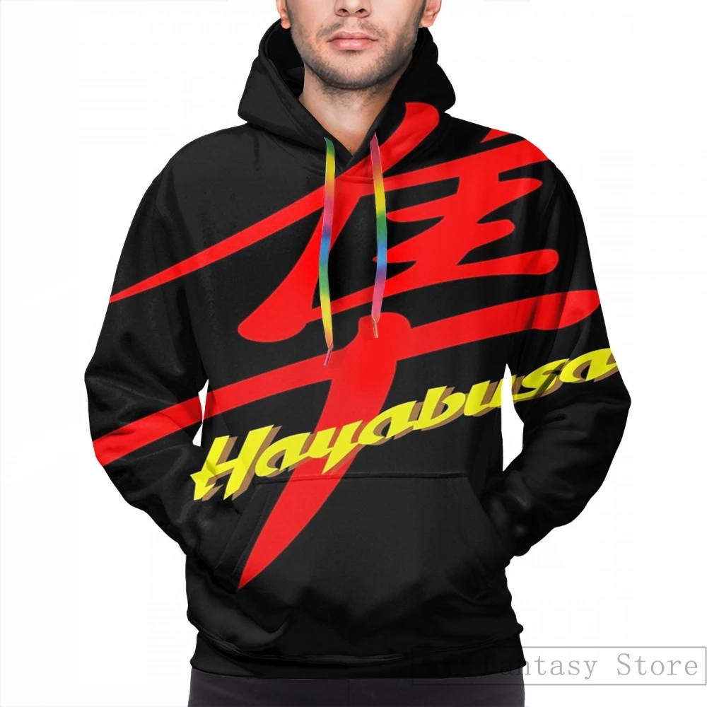 Mens Hoodies Sweatshirt for women funny Hayabusa print Casual hoodie Streatwear