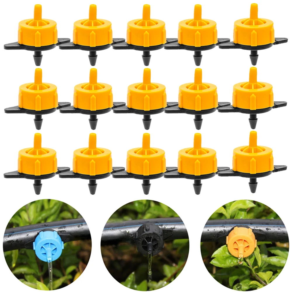 20-100pcs 2L/4L/8L Auto Micro Drip Irrigation System Pressure Compensating Regulator Watering Dripper Agriculture Garden Tools