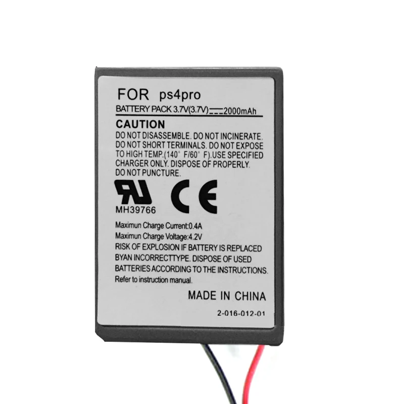1Pc 2000MAh Battery Pack สำหรับ Sony PS4 Pro Gamepad แบตเตอรี่ไร้สาย Controller แบตเตอรี่ทดแทน Li-Ion + USB สาย