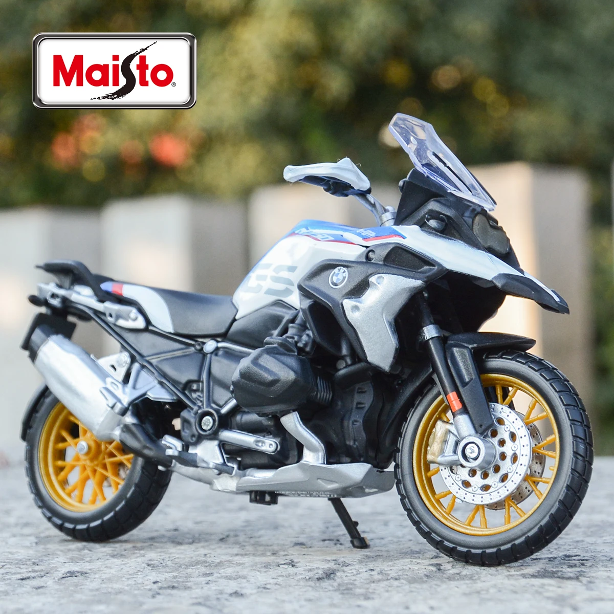 Maisto 1:18 BMW R1250 GS 정적 다이 캐스트 차량, 수집 취미 오토바이 모델 장난감  Best5