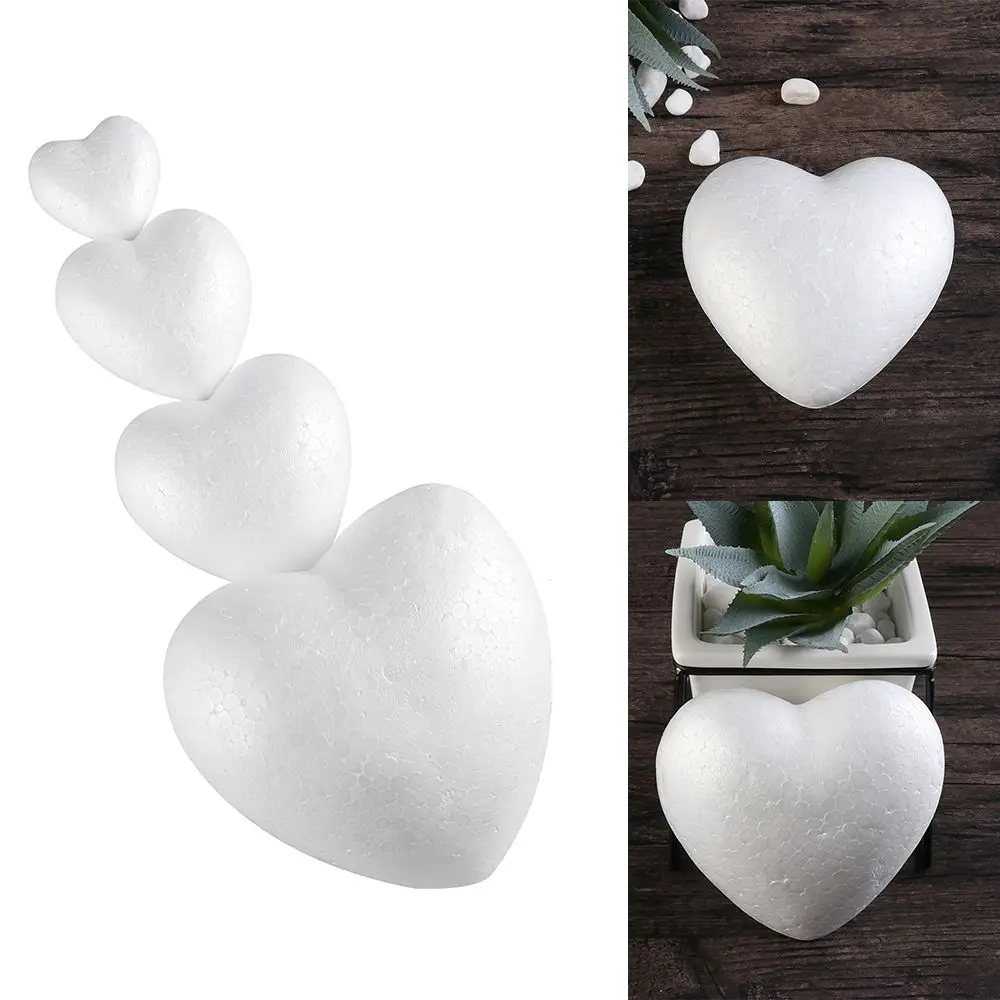 

6/8.5/10/15cm Ball Toys Modelling Polystyrene Kids Favors White Craft Balls Heart Foam Mould Styrofoam Party Decoration