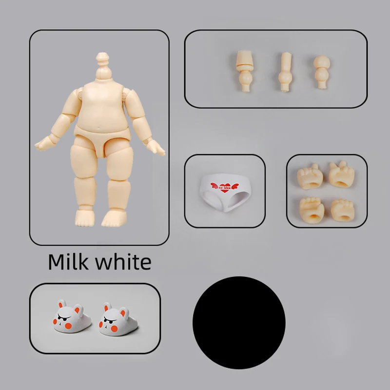 YMY Small Mini Body Can Be Connected To The  BJD Doll GSC 0B11 Movable Joint Body Shoes Clothes Doll Accessories