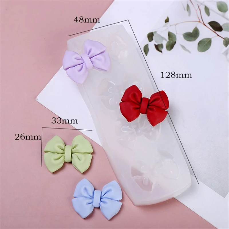 Cartoon Bow Tie Silicone Mold For Chocolate Fondant Jelly Candy Cake Decoration Baking Tool Bow-knot Resin Art Moulds