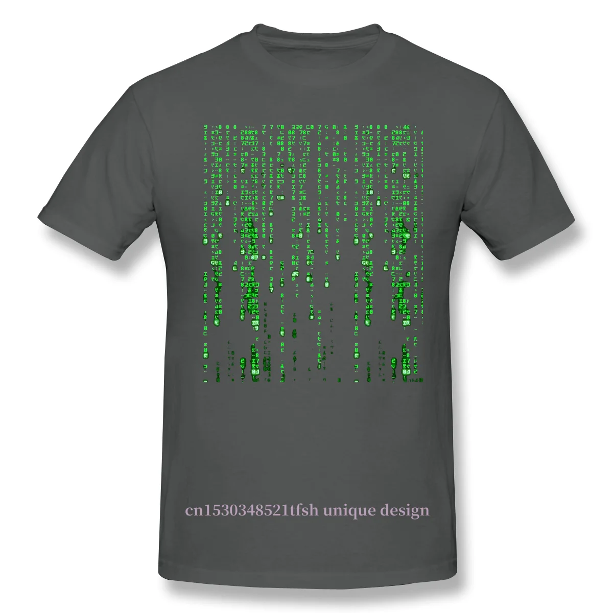 Linux Program Operating System Funny 2021 New Arrival T-Shirt Binary Code - The Matrix Unique Design Crewneck Cotton for Men