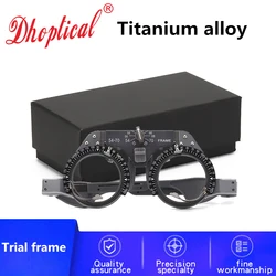 Optical Adjustable Trial Lens Frame - Titanium Material, Super Lightweight Full Function Optometry Frame (PD: 54-70mm）By Dhoptic