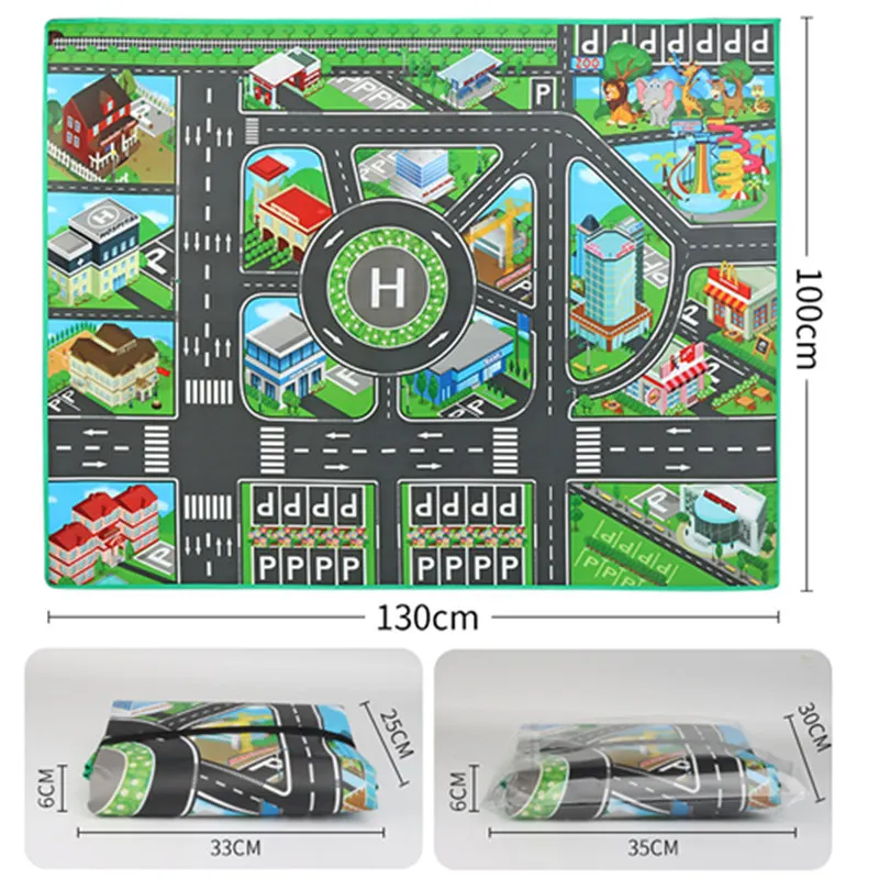 Brinquedos de tapete grosso para crianças, Playmat infantil, impermeável Non-Woven Game Pad, piquenique Mat, 130x100cm