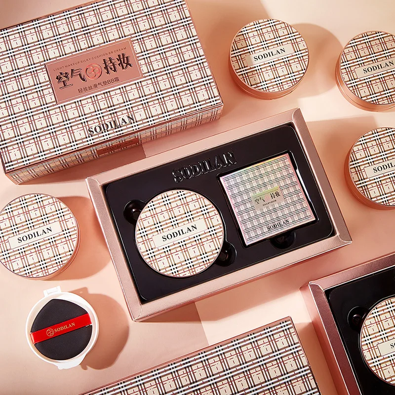 Cô Gái Chăm Sóc Da BB Kem Mặt Đệm Không Khí Trang Điểm Dưỡng Ẩm Kem Nền Che Khuyết Điểm Da Sáng Comestics CC Cream