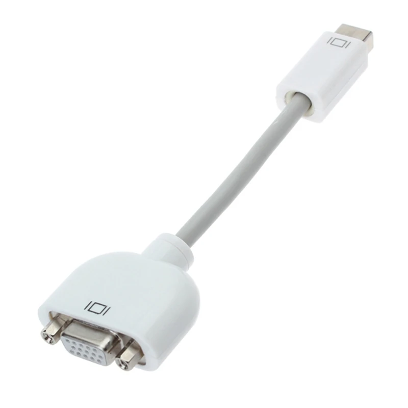 The best quality of 10cm mini DVI to VGA RGB mother video audio adapter for Apple Macbook and projector