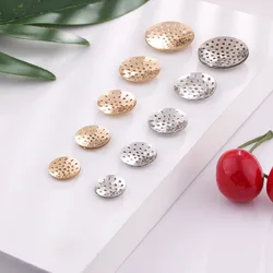 50pcs 14-25mm Brooch Base Brooches Bouquet Metal Disk Shell Flower Cabochon Bezel Round Blank For Diy Jewelry Making Wholesale