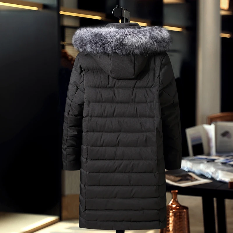 8XL 9XL 10XL Large Size Winter Thick Warm Jacket Man Women Fur Hooded Parkas Black Gray 200KG Weight Can Wear Winter Parka Coat