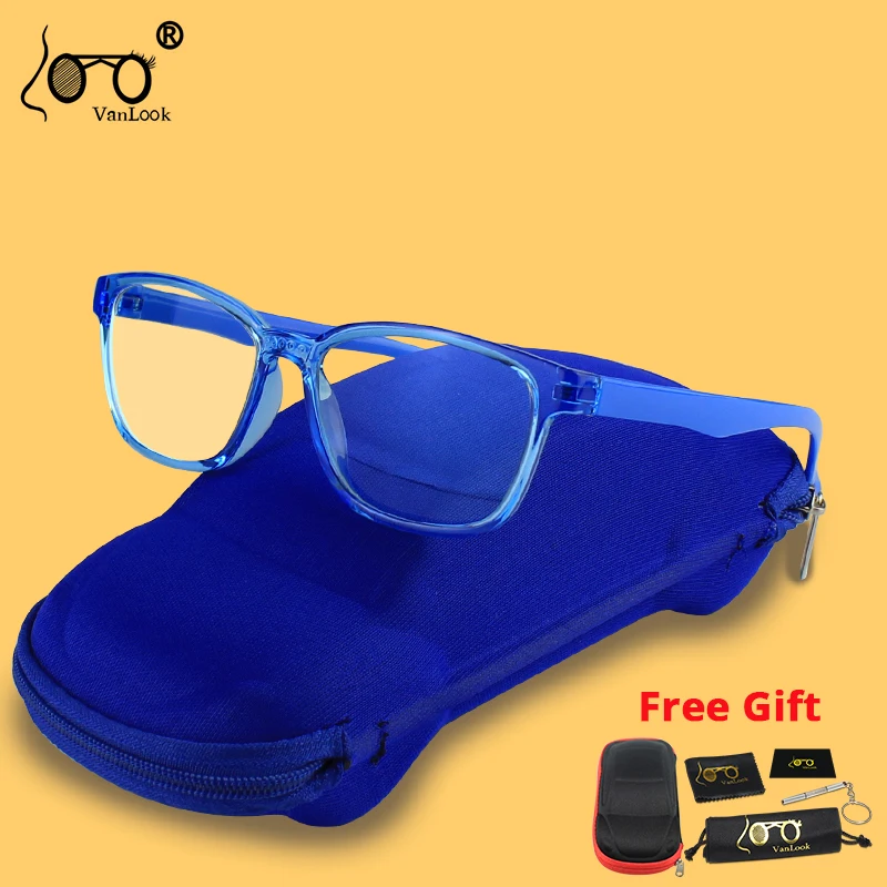 

VANLOOK Glasses for Girls Boys Kids Teenage Anti Glare Blue Light Children's Computer Blocking Screen Gaming Silica TR90 w/ Case