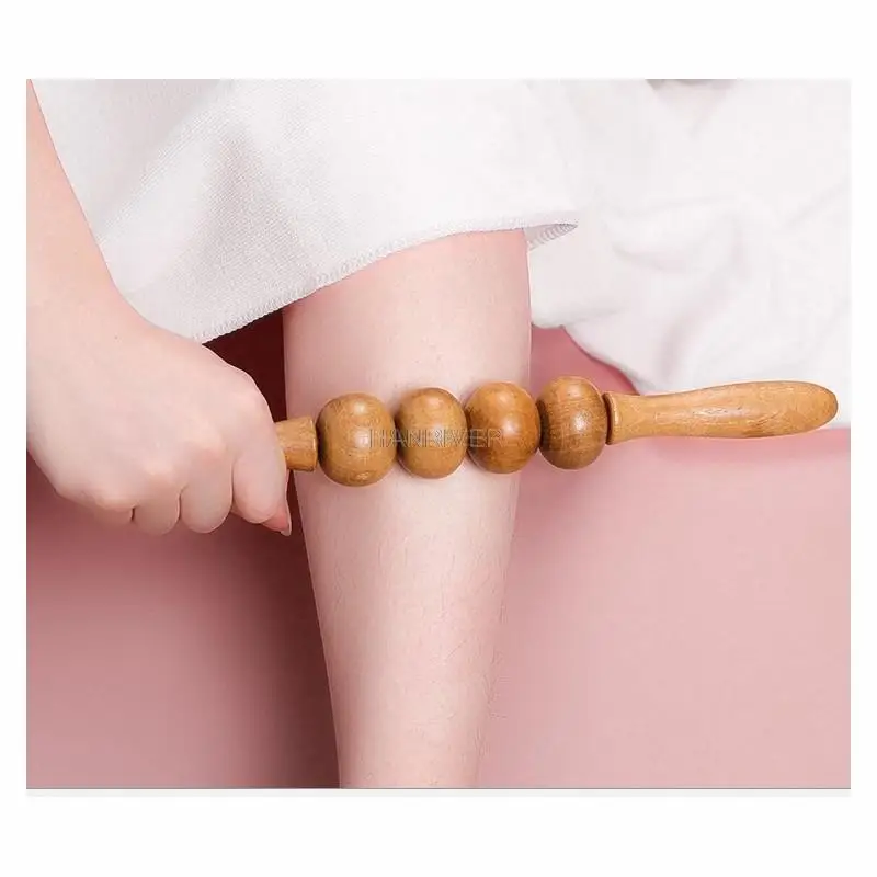 Roller meridian dredging stick yoga massage tool shoulder, neck and back full-body massage stick and back pushing device