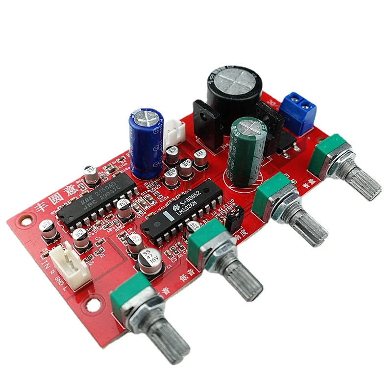 SOTAMIA LM1036 JRC2150BBE Home Theater Amplifier Preamplifier Board Hifi Audiophile Tone Board With Tweeter Bass Vol Adjustment