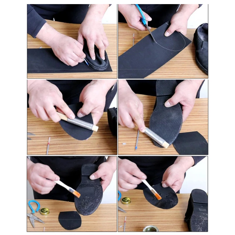 Rubber Shoe Soles Pure Color Shoes Anti Slip Wearable Pads Outsole Repair Patches Men Women Replaceable Soles Non-Slip Sticker image 4