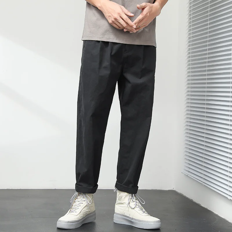 

Men's Jeans Slim Fit Retro Black Personality Stretch Spring Autumn Trend Male Loose Straight Trousers Casual Fashion Denim Pants