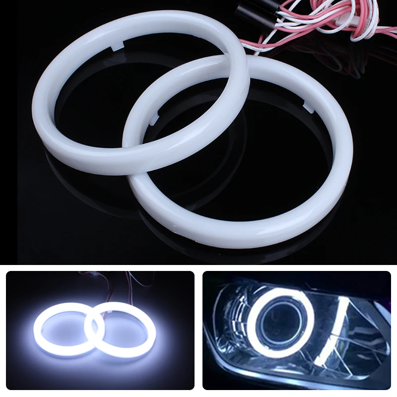 Car Angel Eyes Led Car Halo Ring Led Angel Eyes Headlight DRL Daytime Running Light Day Light for Car Auto Moto Motorcycle 12V