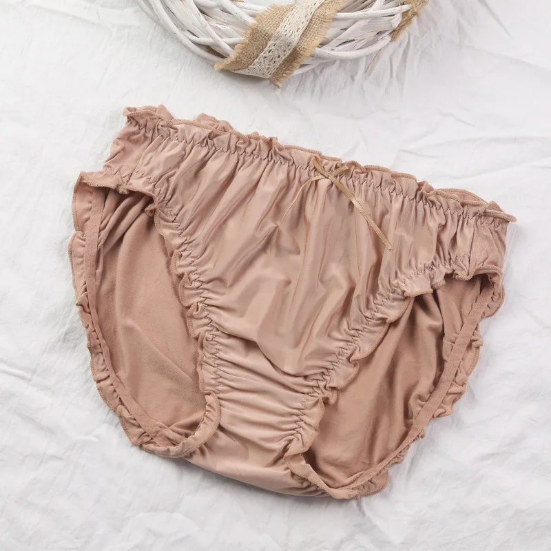 3Pcs/lot Ropa Interior Femenina Woman Underwears Plus Size 6XL Ice Silk Modal Cool Soft High Elasticity Women\'s Panties
