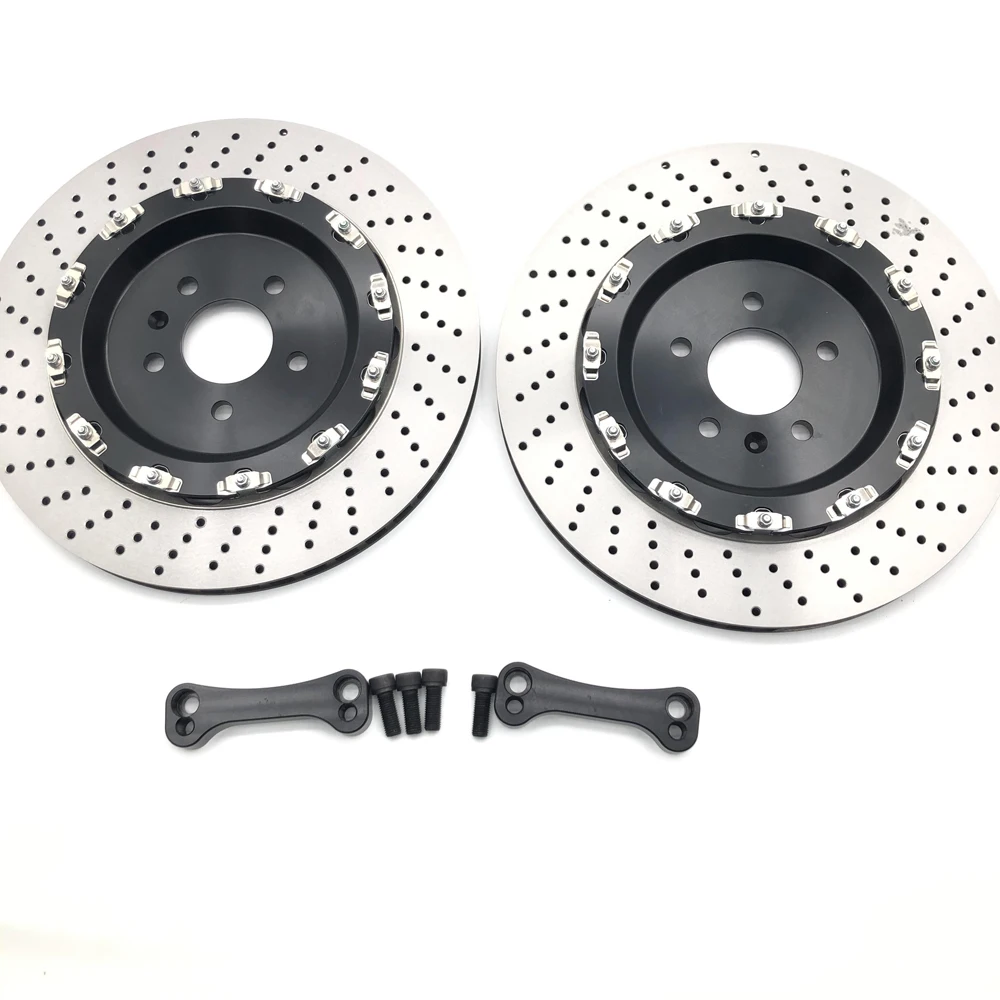 RS6-C7 rear wheel upgrade to enlarge brake disc 380x24 rotor, floating center hats and bracket brake accessories