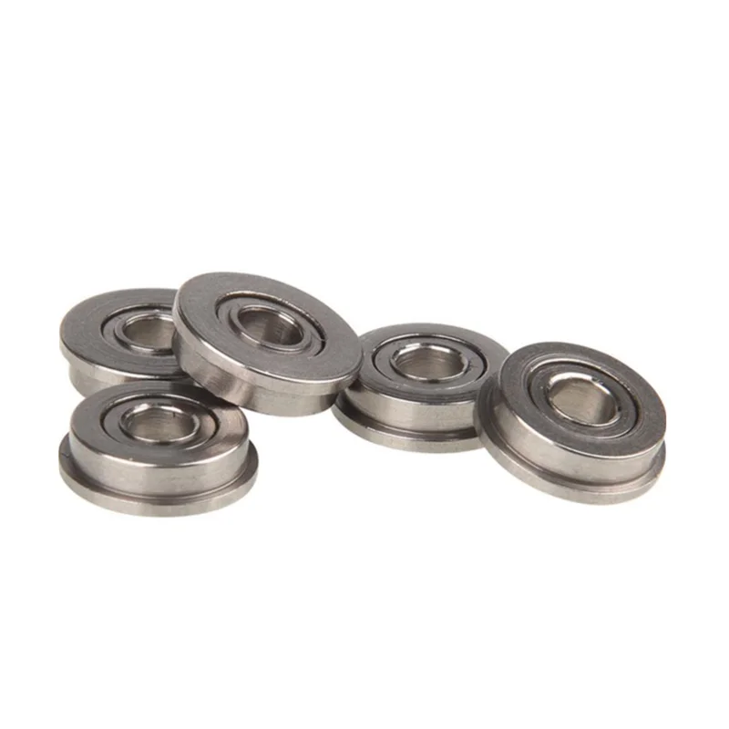 Imagem -04 - Blindado Miniatura Flangeada Deep Groove Ball Bearing com Flange da Polia 1000 Peças Lote Mf83zz Mf83 3x8x3 mm 3x8x2.5 mm