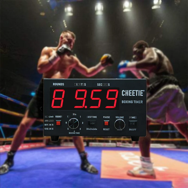 Programmable Digital Countdown, Gym Fitness Training Equipment, Wall Mounted, Interval Boxing, Training Timer 